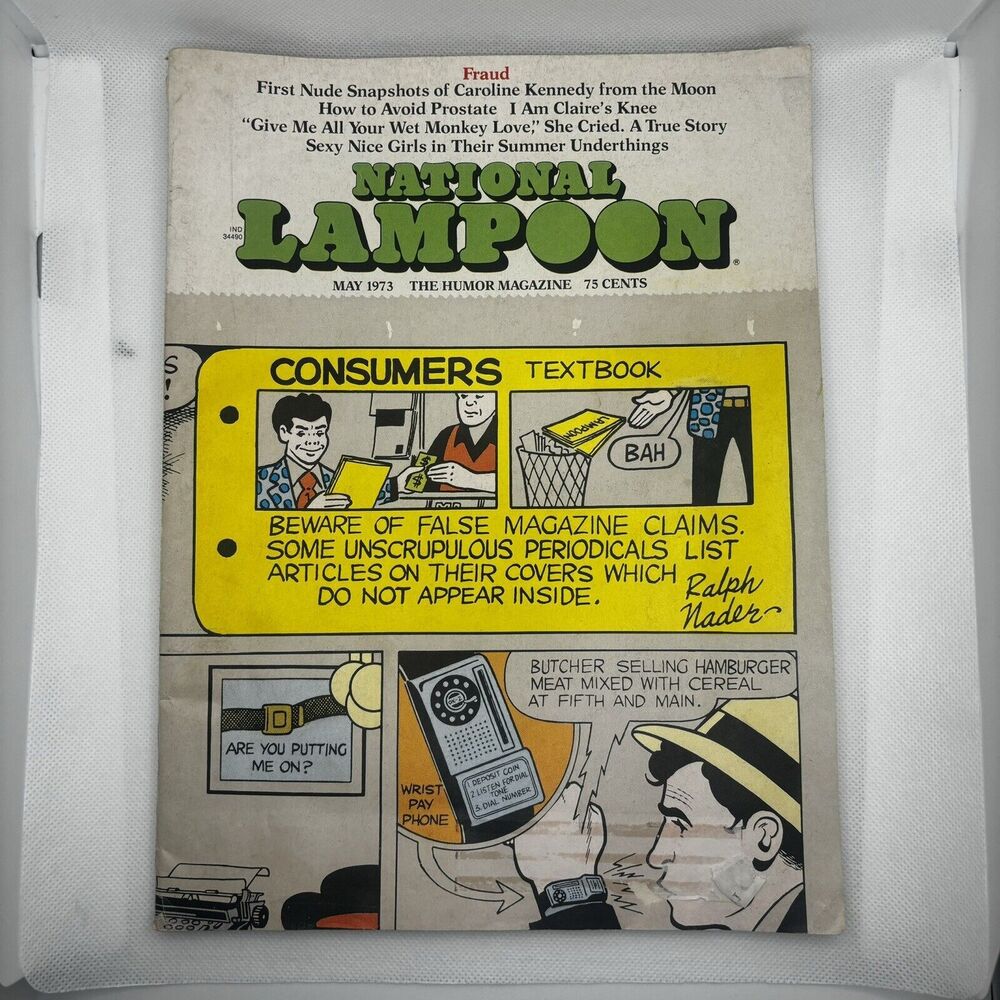 National Lampoon Magazine May 1973 Satire Humor Politics Sex Stoner Culture